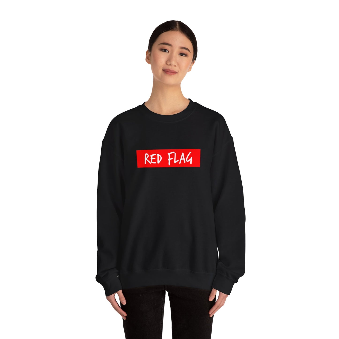 Red Flag Tab Unisex Heavy Blend™ Crewneck Sweatshirt