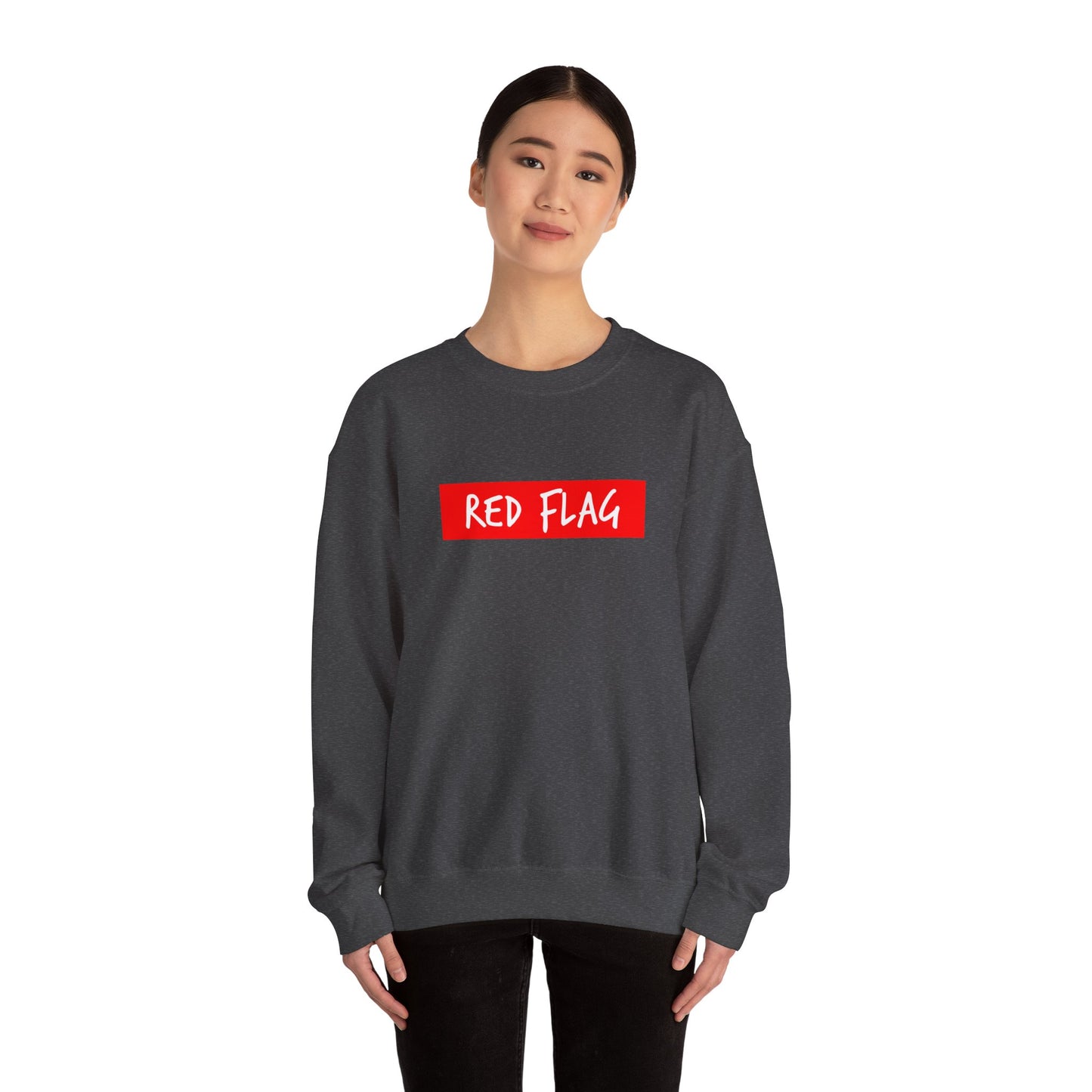 Red Flag Tab Unisex Heavy Blend™ Crewneck Sweatshirt