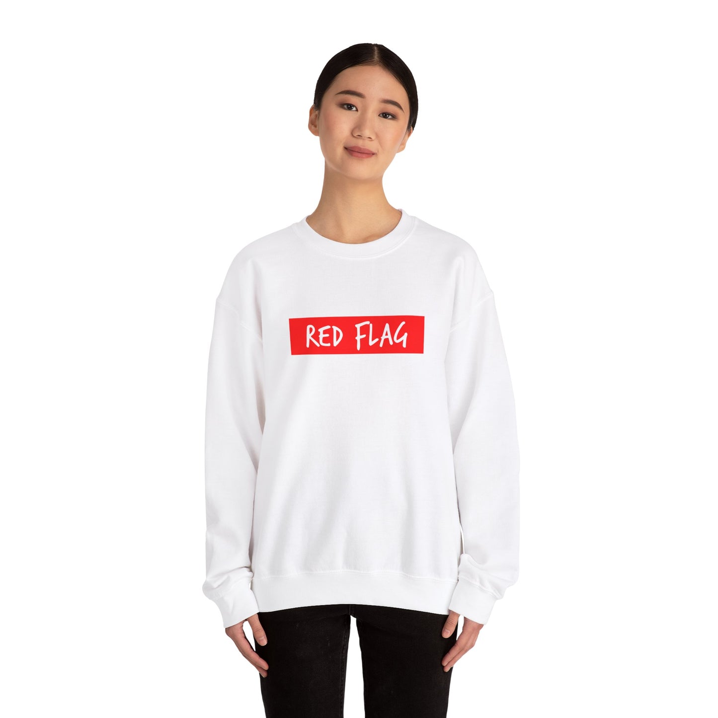 Red Flag Tab Unisex Heavy Blend™ Crewneck Sweatshirt